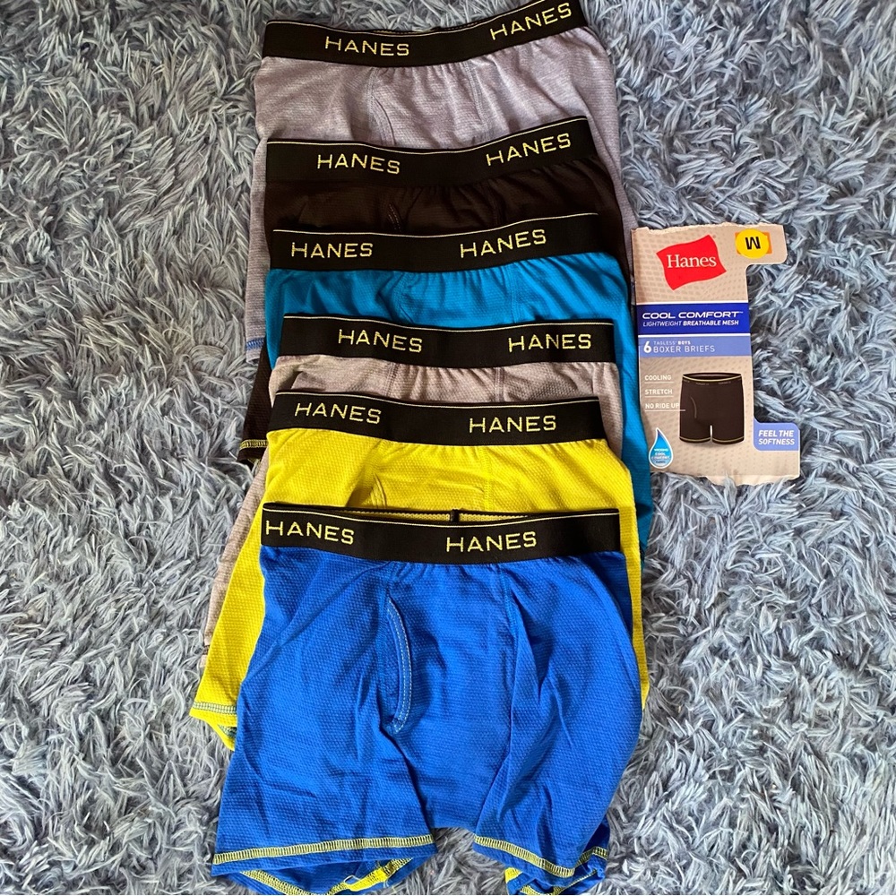 Hanes 6 pack Cool Comfort Boxer Briefs